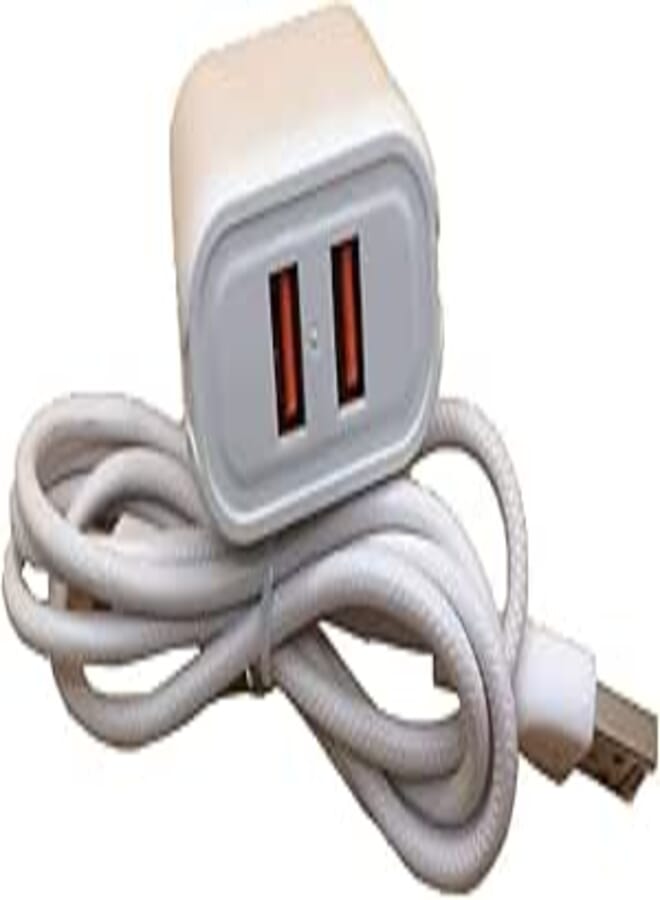 FAST CHARGER 2.1A (2PORTS) WITH MICRO USB CABLE